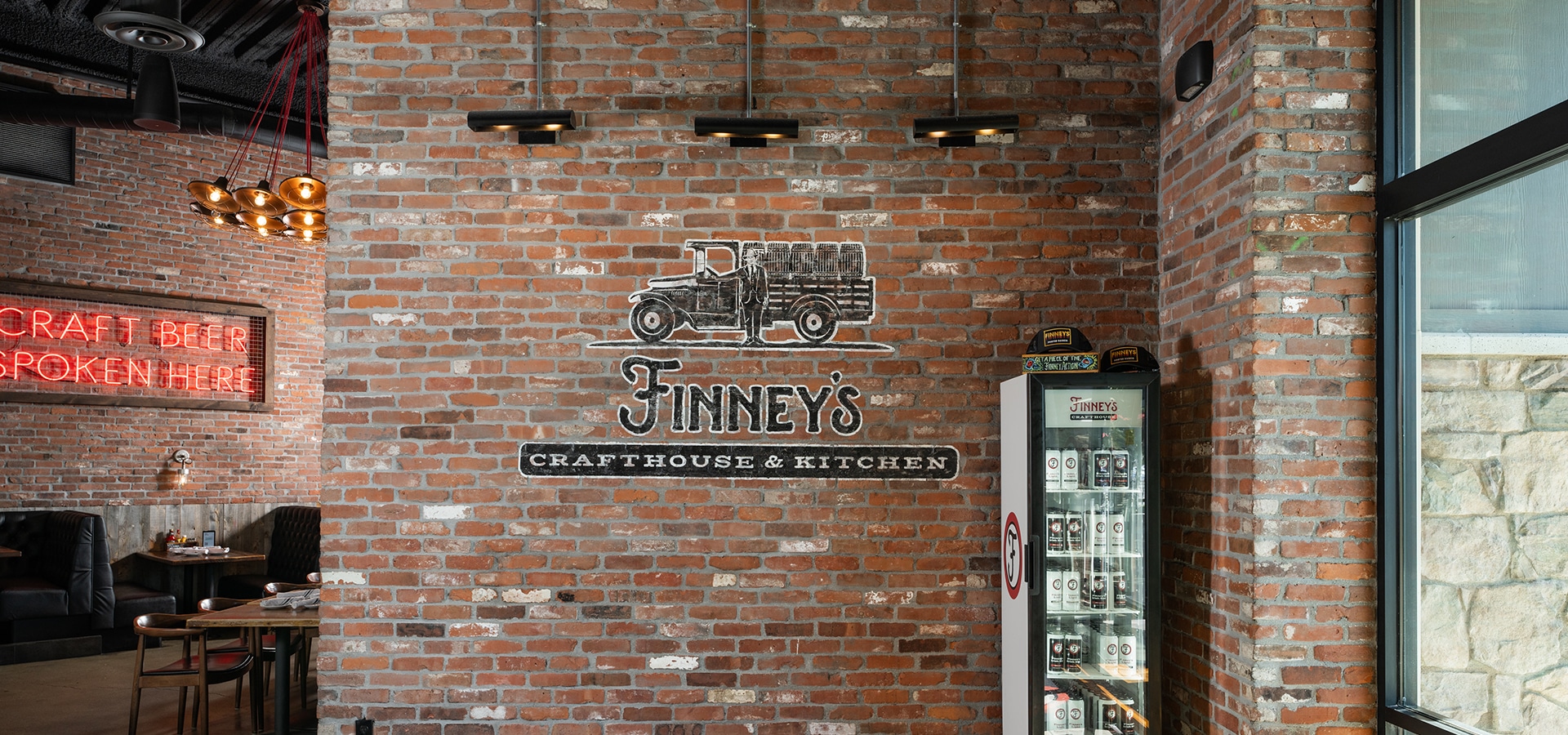 Interior / dining scene from Finney's Crafthouse (official brand photo)