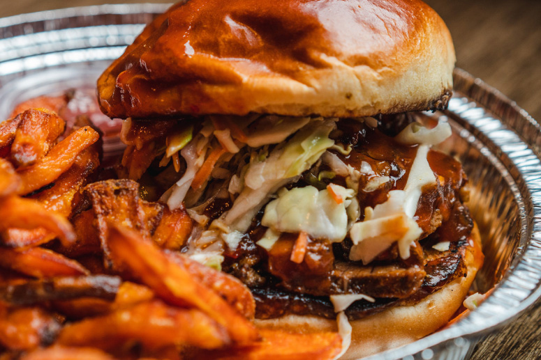 Food from Smoke & Fire barbecue, Las Vegas